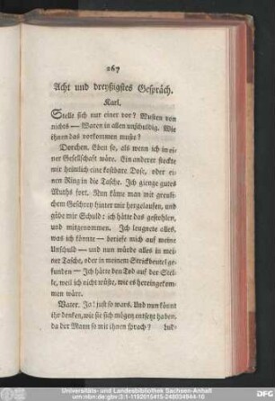 Acht und dreyßigstes Gespräch.