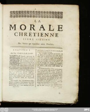 Chapitre I. Des bons Exemples & du Scandale.