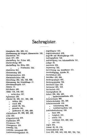 767-777, Sachregister