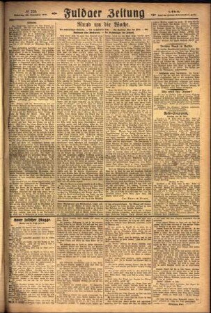 Zweite Ausgabe vom Sonntag, den 28. November 1926.