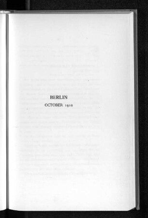 Berlin October 1910