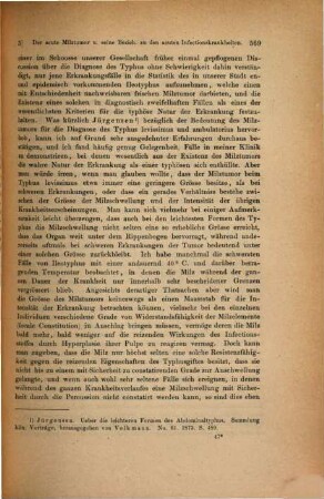 Der acute Milztumor und seine Beziehungen zu den acuten Infectionskrankheiten
