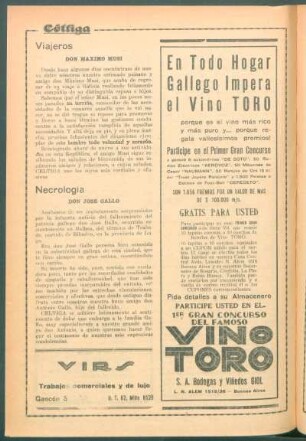 Necrología : Don José Gallo