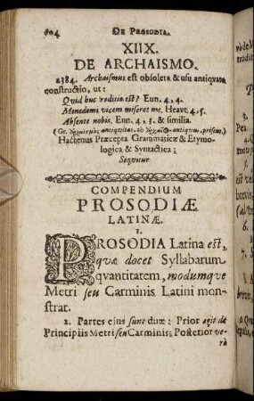 Compendium Prosodiæ Latinæ.