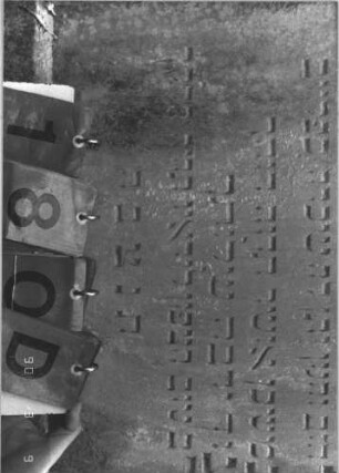 Grabstein 180 (Index: 99786058) Zustand: oberster Teil der Inschrift abgeblättert Maße HxBxT: 154x65x40 cm Besonderheit: kulturhistorisch wertvoll / künstl.-formale Gründe (Inschrift): Grabstein 180D