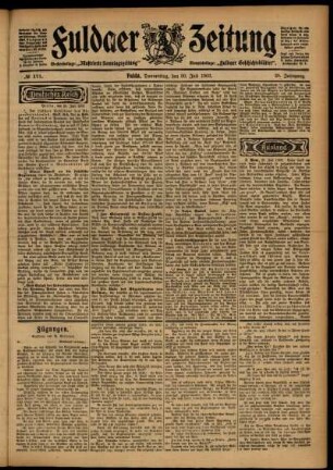 Ausgabe vom Donnerstag, den 30. Juli 1903.