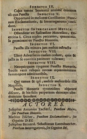 Punctum honoris expunctum : accomodato scholae dialogo exhibitum a Grammatica Augustana in Catholico ad S. Salvatorem Gymnasio Societatis Iesu ; mense Martio, anno MDCCXLV