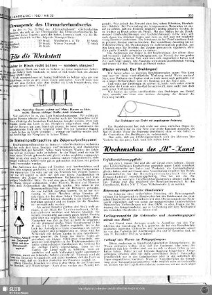 Uhrenspende des Uhrmacherhandwerks
