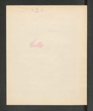 Quintett [Violoncello.]