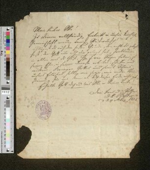 Brief an Otto Speckter