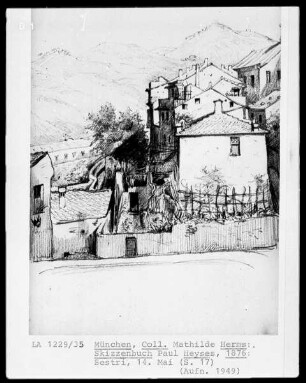 Skizzenbuch — Ansicht von Sestri
