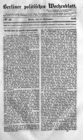 No 35, 1. September 1838