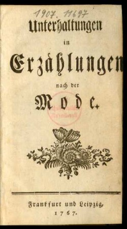 Unterhaltungen in Erzählungen nach der Mode