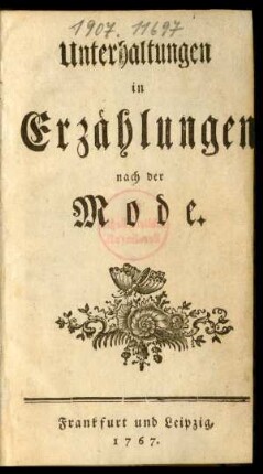 Unterhaltungen in Erzählungen nach der Mode