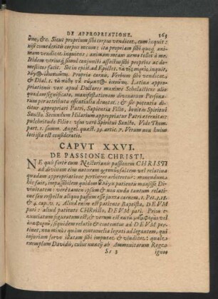 Caput XXVI. De Passione Christi.