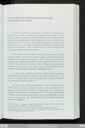 Une Communauté Musulmane Oubliée: Les Pomaks De Loveč