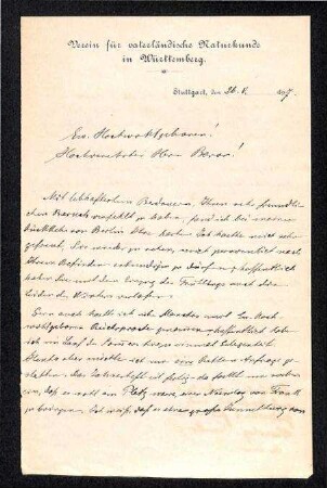 Brief von Lampert