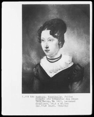 Die Schwester des Künstlers Betty
