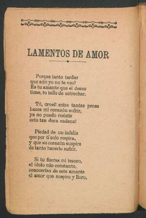 Lamentos de amor