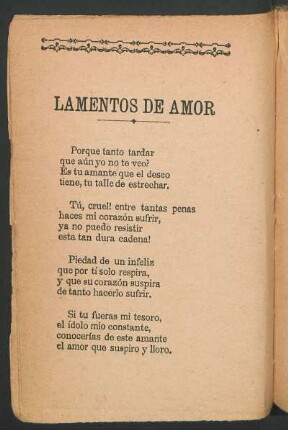 Lamentos de amor