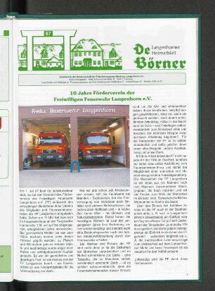 10 Jahre Förderverein der Freiwilligen Feuerwehr Langenhorn e.V.