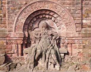Kaiser-Wilhelm-Nationaldenkmal — Denkmalsturm — Sitzfigur