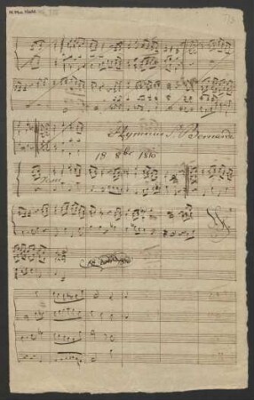 Hymnus Sancti Bernardi. Arr; keyb ; C-Dur