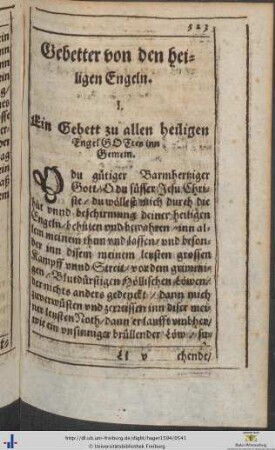 Gebetter von den heiligen Engeln