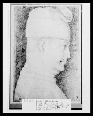 Portrait des Filippo Maria Visconti, Herzog von Mailand