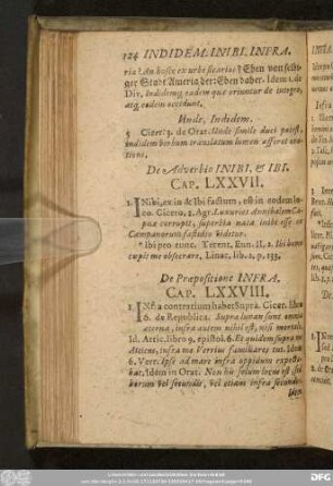 De Adverbio Inibi, & Ibi. Cap. LXXVII.