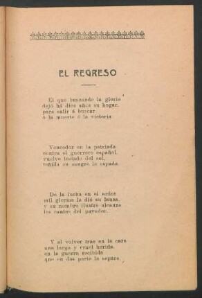El regreso