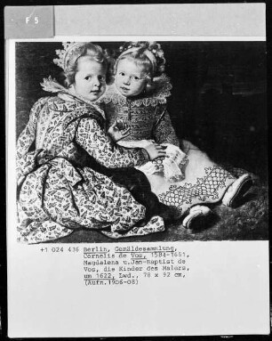 Magdalena (geb. 1618) und Jan-Baptiste de Vos (geb. 1619), die Kinder des Malers