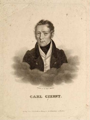 Fotografie eines Stahlstiches von Carl Czerny (1791-1857)