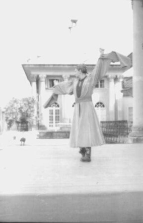 Ballett-Serenade der Dresdner Staatsoper im Schloßhof vor dem Bergpalais von Schloß Pillnitz, Juli 1951