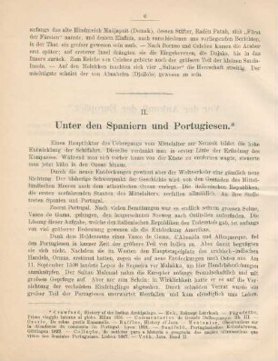 II. Unter den Spaniern und Portugiesen