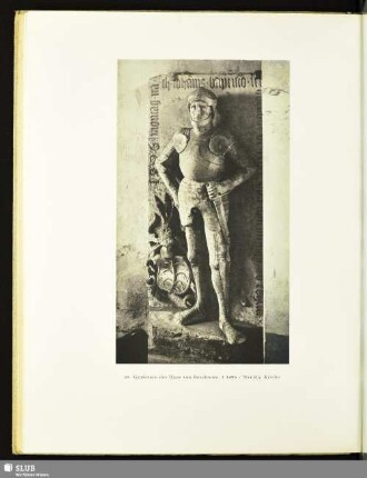 18. Grabstein des Hans von Beschwitz, † 1496 / Strehla, Kirche
