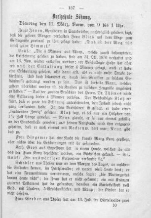 Dreizehnte Sitzung