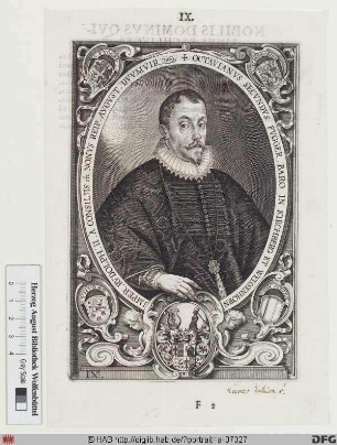 Bildnis Octavianus Secundus Fugger, Frhr. bzw. Graf zu Kirchberg u. Weißenhorn