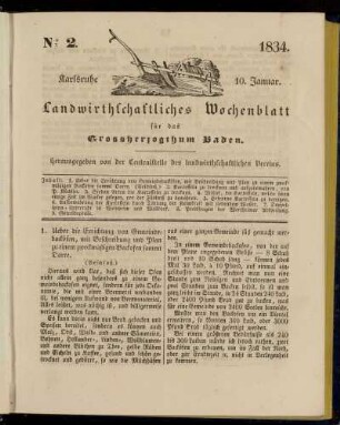 No 2. 10. Januar. 1834