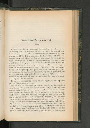 Desa-financiën en nog wat, door C. A. Schnitzler (Slot).