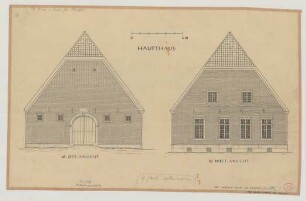 Mesum bei Elte (Kreis Steinfurt): Hof Schulte Mesum. Haupthaus (Ansichten)