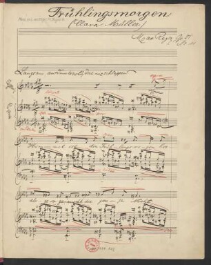Frühlingsmorgen. Arr; V, pf; Des-Dur; RWV op. 51,11; op. 51,11