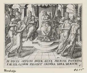 Verurteilung der beiden Alten, Blatt 5 der Folge "Susanna und die beiden Alten"