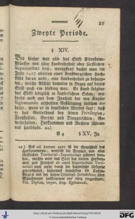 Zweyte Periode.