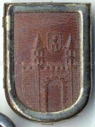 WHW-Abzeichen, Städtewappen: Weißenfels, Straßensammlung im Gau Halle-Merseburg vom 22.-23. Januar 1938