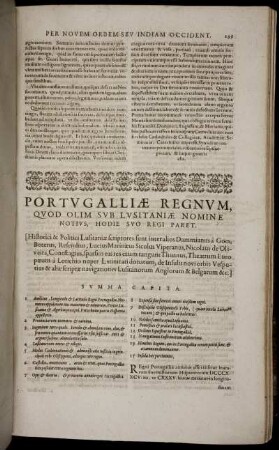 Portugalliae Regnum, Quod Olim Sub Lusitaniae Nomine Notius, Hodie Suo Regi Paret.