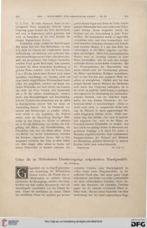 Ueber die im Hildesheimer Domkreuzgange aufgedeckten Wandgemälde