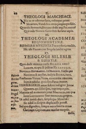 Theologi Silesiae & Lusatiae