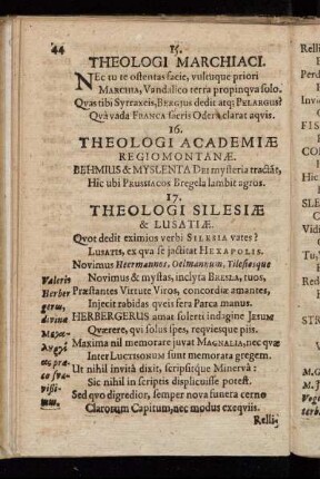 Theologi Silesiae & Lusatiae