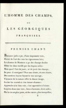 Premier Chant.